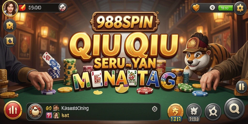 Tangkapan layar gameplay QiuQiu yang mendebarkan di 988SPIN.