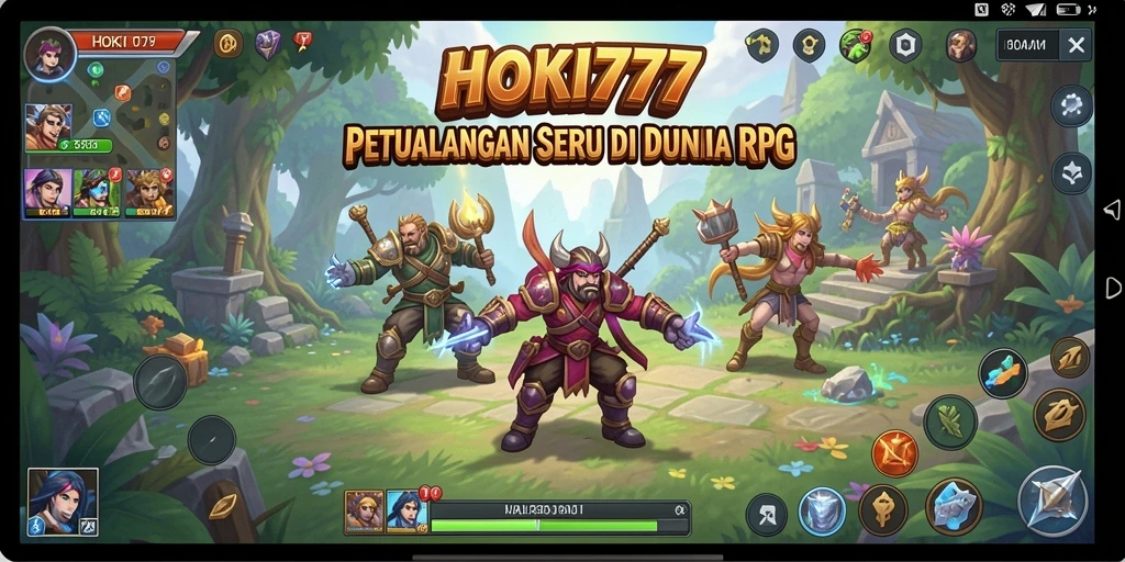 Tampilan gameplay RPG HOKI777 yang menakjubkan dan mendebarkan.