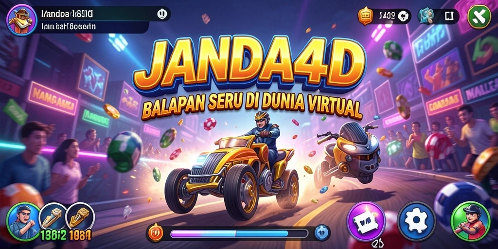 Tampilan gameplay balapan seru di JANDA4D.