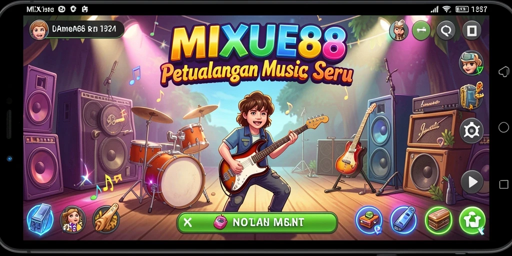 Screenshot utama MIXUE88 menampilkan gameplay interaktif yang seru.
